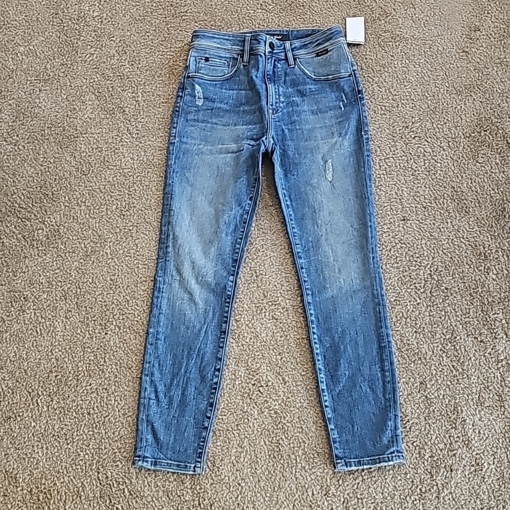Mavi Gold Tess High-Rise Super Skinny Denim Jean size 27 Medium Wash